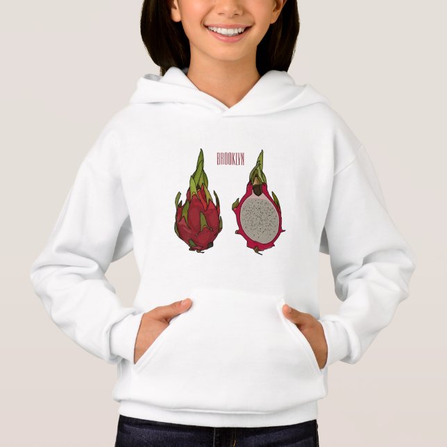 Dragon fruit cartoon illustration (Front)