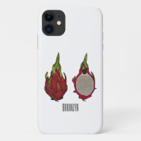 Dragon fruit cartoon illustration