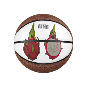 Dragon fruit cartoon illustration mini basketball