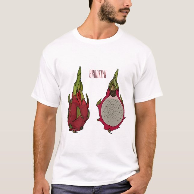 Dragon fruit cartoon illustration T-Shirt (Front)