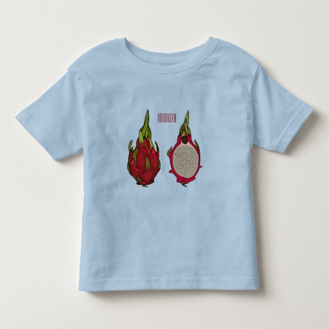 Dragon fruit cartoon illustration toddler T-Shirt (Front)
