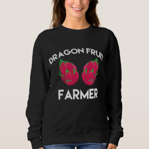 Dragon Fruit Farmer Outfit Love Tropical Food Sweatshirt