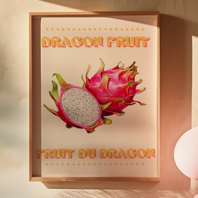 Dragon Fruit | Fruit Du Dragon French Fruit Poster (Creator Uploaded)