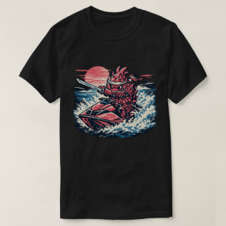 Dragon Fruit Jet Ski Duelist — Vintage Summer Race T-Shirt