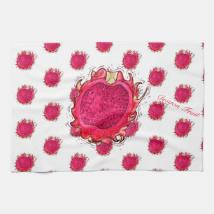 Dragon Fruit Kitchen Towels