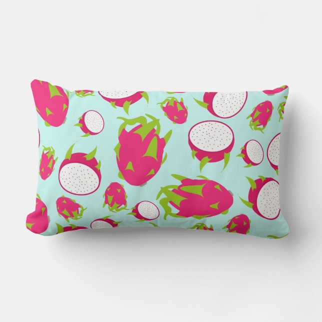 Dragon Fruit Pattern Lumbar Cushion (Front)