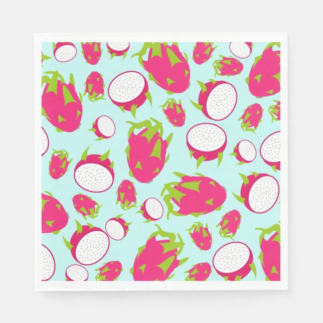 Dragon Fruit Pattern Napkin (Front)