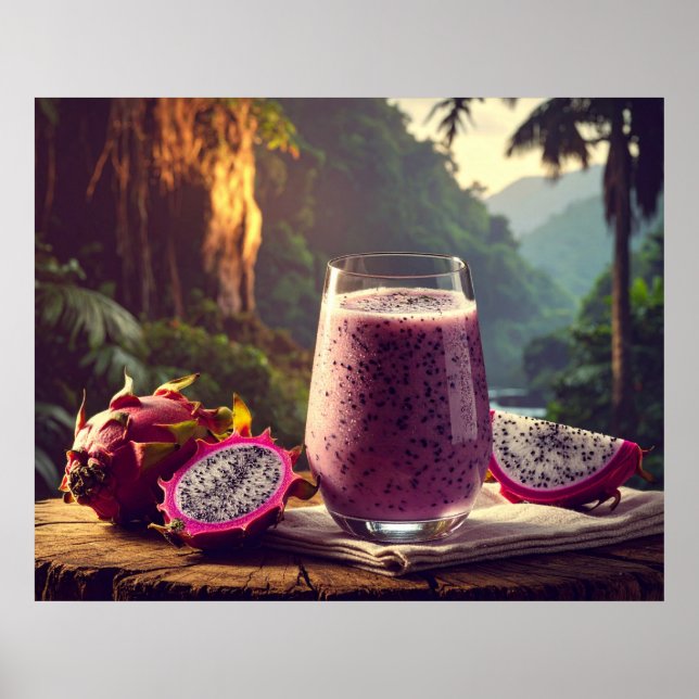 DRAGON FRUIT - PITAHAYA - EXOTIC FRUITS POSTER (Front)