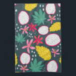 Dragon fruit tropical blooms kitchen towel<br><div class="desc">Decorate your kitchen with this tropical dragon fruit dish towel. Makes a great housewarming or wedding gift! 
You can customise it and add text too.
Check my shop for lots more colours and patterns!</div>