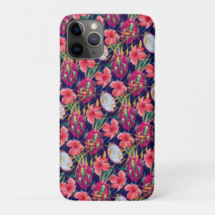 Dragon Fruit Tropical Floral Modern Green Palm iPhone 11 Pro Case