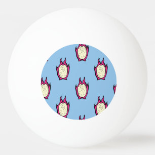 Dragon Fruit: Vintage Ink Drawing. Ping Pong Ball