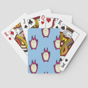 Dragon Fruit: Vintage Ink Drawing. Playing Cards