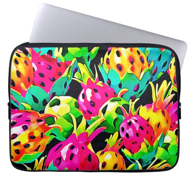 Dragon Fruit Vivid Pattern Laptop Sleeve (Front)