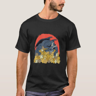 Dragon Gamer Dice Dungeon Roleplay Dragons Art T-Shirt
