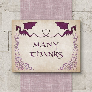 Dragon Gamer Fantasy Thank You Card