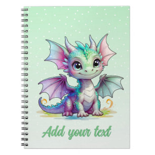 Dragon Garden Dreams – Mint Green Notebook
