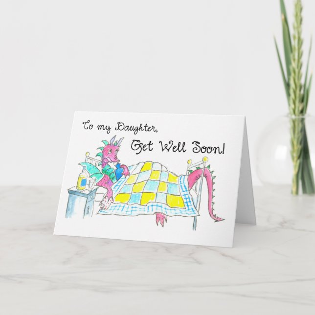 Dragon Get Well Card for Daughter (Front)