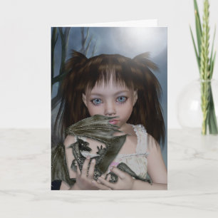 Dragon Girl GreetingCards Card