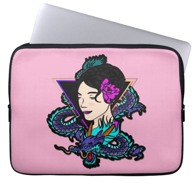 Dragon Girl Laptop Sleeve (Front)