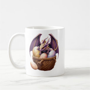 Dragon Girl Lover Collecting Easter Eggs - Kids Cu Coffee Mug