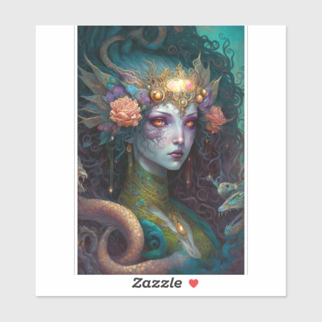 Dragon Goddess Queen Fantasy Art (Sheet)