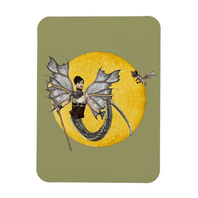 Dragon Goddess Vinyl Magnet (Vertical)