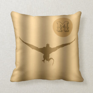 Dragon Gold Luxury Monogram Cushion