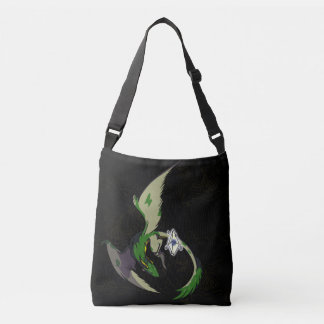 Dragon Green Crystal Crossbody Bag