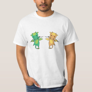 Dragon Green Yellow Dragon Fairy Tale Fantasy T-Shirt