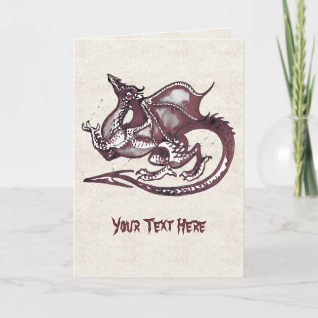 Dragon Greeting Card (Front)