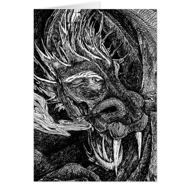 Dragon greetings card (Front)