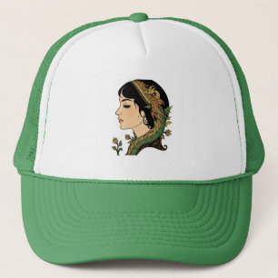 Dragon Hair Lady Hat Persian Fantasy Art Cap
