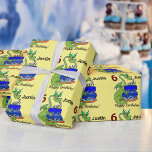 Dragon Happy Birthday Boy's Personalise Name Gift Wrapping Paper<br><div class="desc">Dragon Happy Birthday Boy's Personalise Name and Age Gift Wrapping Paper</div>