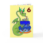 Dragon Happy Birthday Wish Boy's Personalised Name