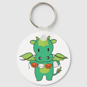 Dragon Happy Halloween Pumpkin Bat Costume Keychai Key Ring
