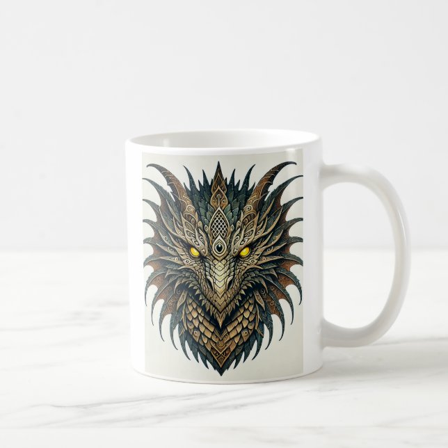 Dragon Head  Coffee Mug (Right)