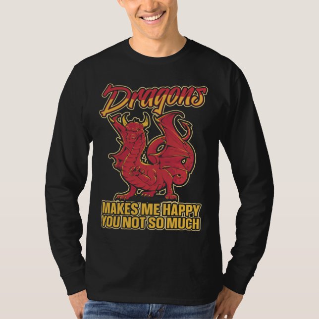 Dragon Head Funny Cute Fantasy Creature 2 T-Shirt (Front)