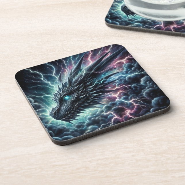 Dragon Head in a Thunderstorm with Lightning Coaster (Left Side)