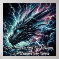 Dragon Head in a Thunderstorm with Lightning