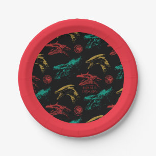 Dragon Head Pattern Paper Plate