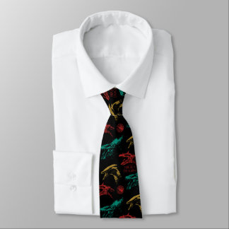Dragon Head Pattern Tie