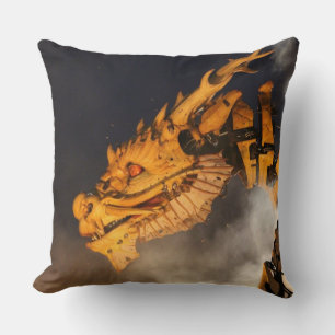 Dragon Head Red Eyes Cushion