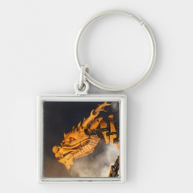 Dragon Head Red Eyes Key Ring (Front)