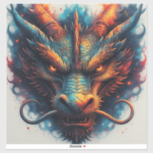 Dragon Head With Fierce Eyes