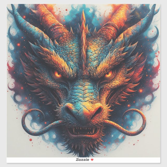 Dragon Head With Fierce Eyes (Sheet)