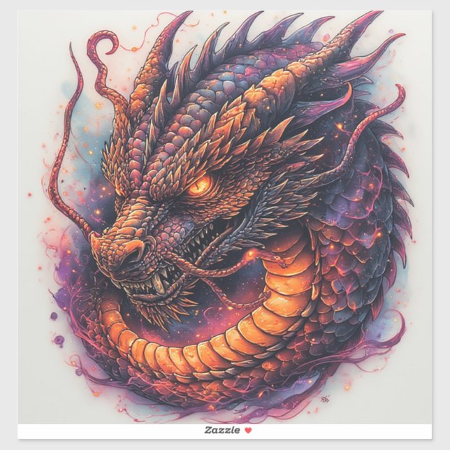 Dragon Head With Fierce Eyes (Sheet)
