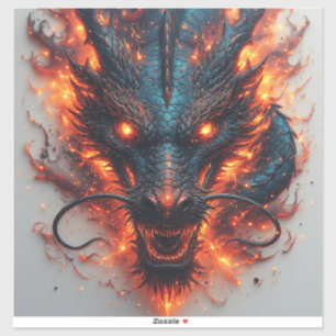 Dragon Head With Fierce Eyes