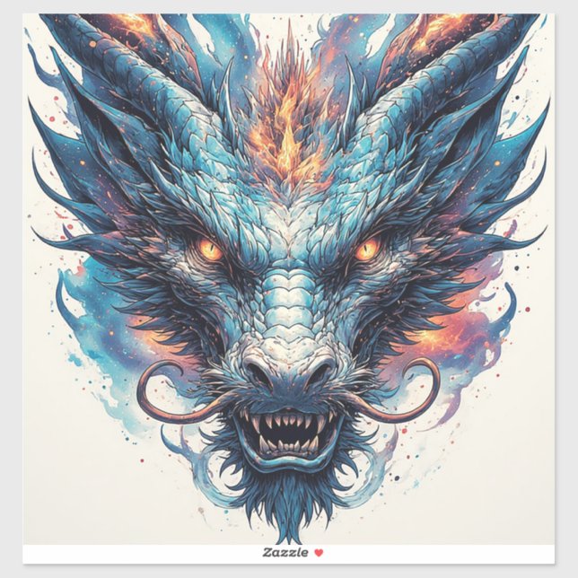 Dragon Head With Fierce Eyes (Sheet)