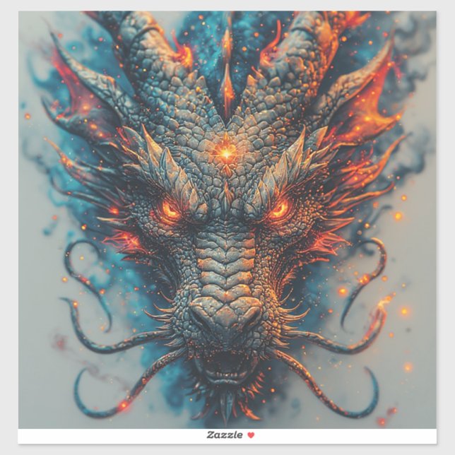 Dragon Head With Fierce Eyes (Sheet)