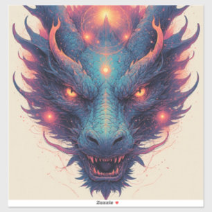Dragon Head With Fierce Eyes